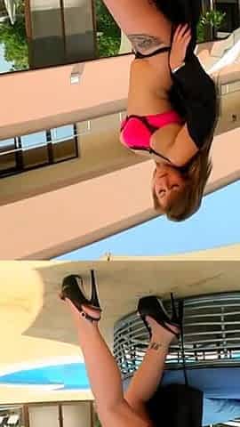 Tattooed slut tries new toy