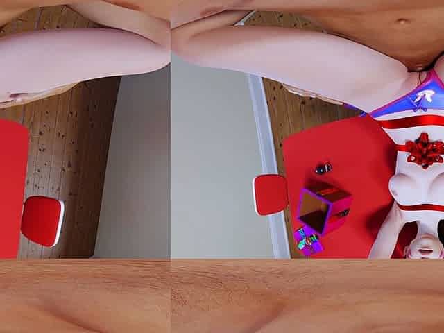Foxy 3D Superwoman bounces up and down on a cock