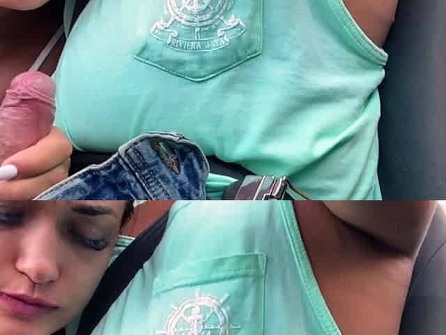 Brunette Teenage Blowjob babe