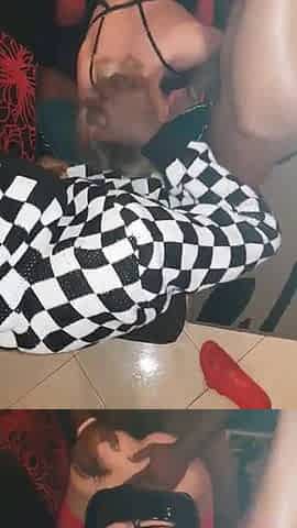 Fist time Hot wife get a teain and Gangbang