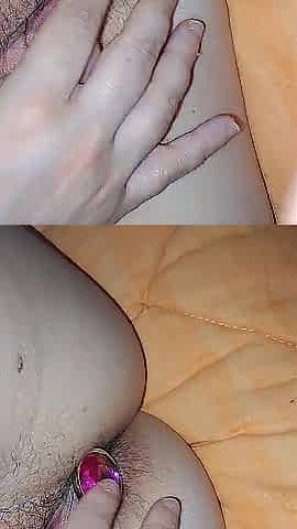 Plug in Her Butt and Bang Her Snatch and This babe Gets All Juicy
