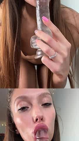 I Play with My New Dildo