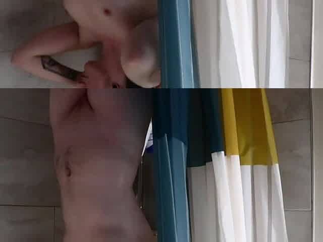 Playing with myself in the shower ;three