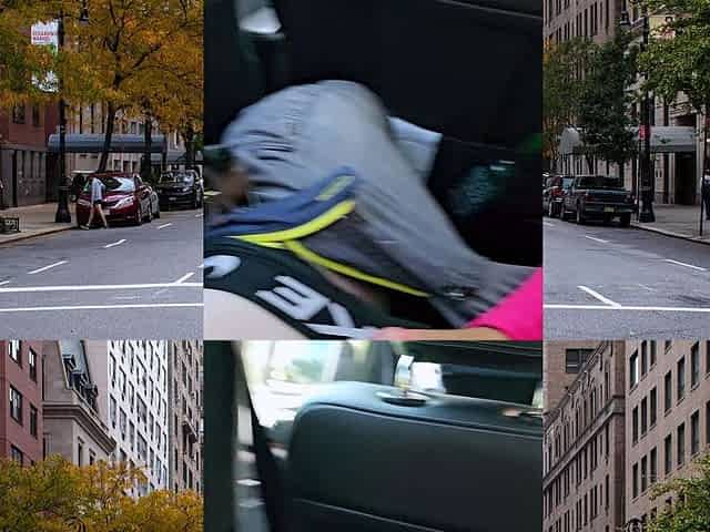 Public POV blowjob by busty Asian MILF