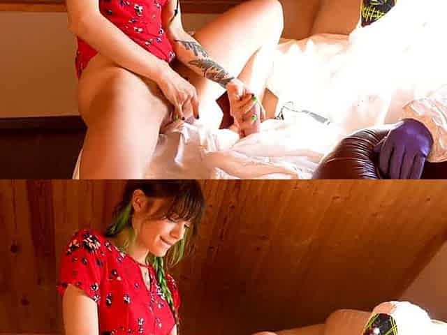 A hairy, tattooed cowgirl rails the fuck machine with a pliable 1winporn, partaking in real public lovemaking for the first time