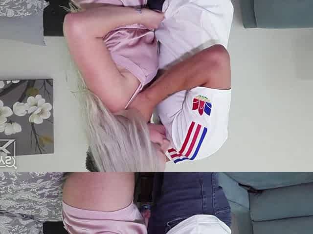 Omg! Beautiful Blonde College Curvy Cheeks Babe Fucks Boyfriend.