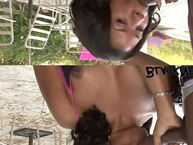 Ebony Stripper Enjoys The FMM Trio