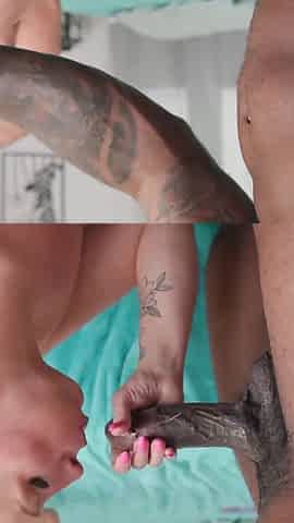 Momma Bombshell Indulges in a Passionate Encounter with a Black Man While Her Husband Watches