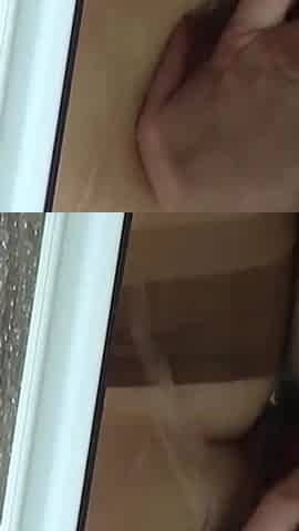 The Dildo Play While Taking Shower in Nylons
