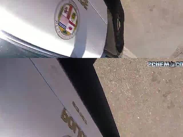 two White Cops Arrest Lalin girl Gangster, then Screw her in Public