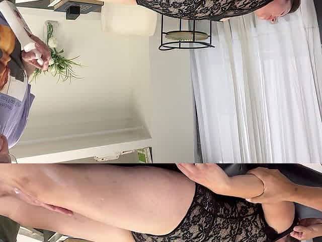 OLD Stepdad Licks YOUTHFUL Stepdaughter's Arsehole & Oozing Soaked Vagina During Massage