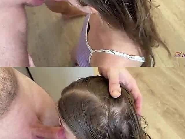 Brunette hair with a biggest booty likes a hard screw