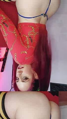 Shyyfxx Redhead with a Big Ass Jerks off While Wearing Her New Stockings!