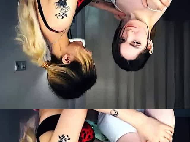 Fetish brunette lesbians piss and drink each others urine
