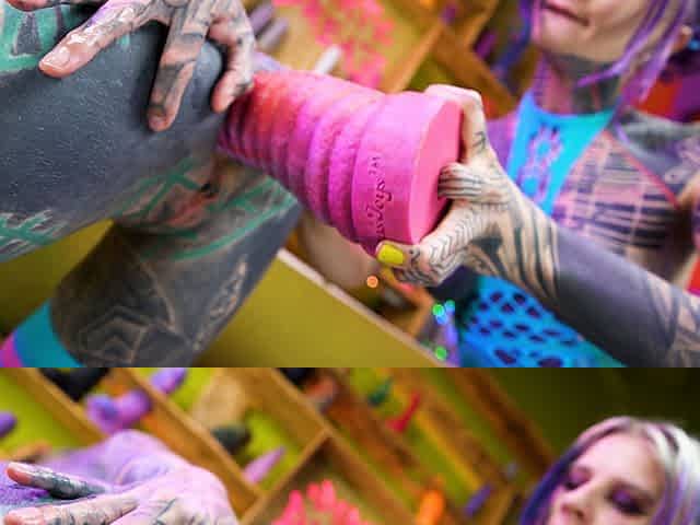Alternative Girls Trying Out Crazy Toys and Playin with Their Assess