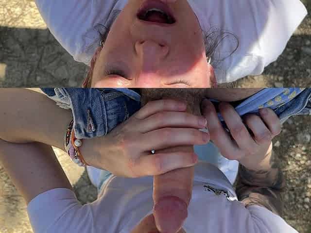 I Suck an Hitch-hiker's Cock in Public