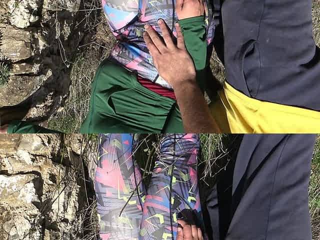 Cheating wife lets stranger fuck her fat ass outdoors