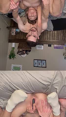 Solo play leads to creampie