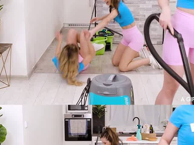 Squirt & Scrub Soaking Service Lesbian Sex
