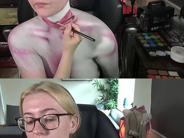 POV: Kitty Body-paint Fuck Experience