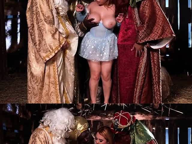 Busty MILF Michelle Aldrete Takes Double Gangbang from