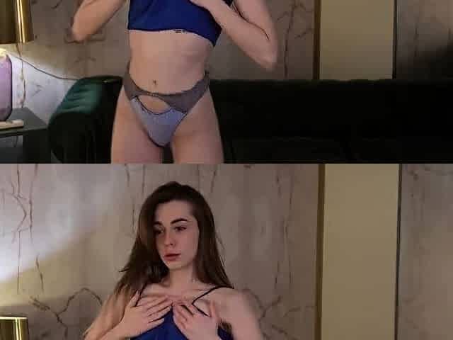 Amateur Webcam Cute Teen Plays Solo with Big Dildo