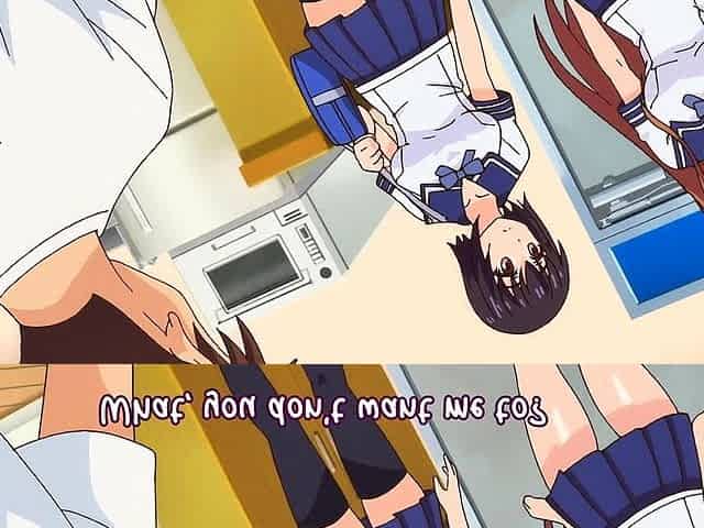 Anime beauty takes hard cock before breakfast in her kitchen