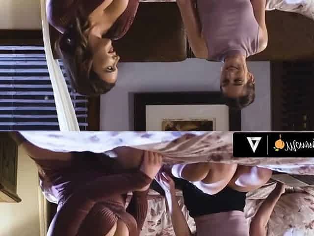 Nadia Noja And Natasha Nice - Newly Out Shy Lesbian Fucks Stepdaughter