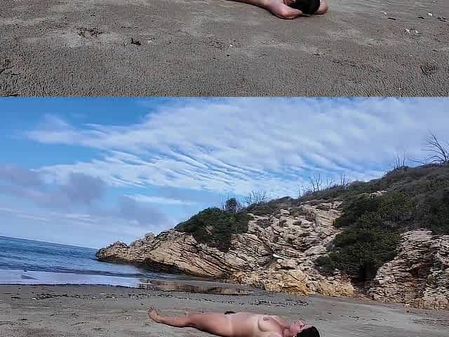 Stranger Risky Fucking Hairy Nudist On The Beach