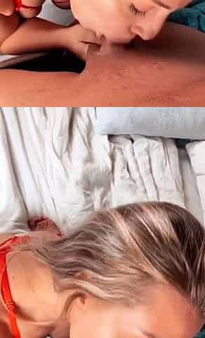 Amateur blonde teen sucks dick in hot pov blowjob sex tape