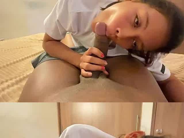 Excited Teen Likes Riding Schlong Until They Cum Inside Her Twat