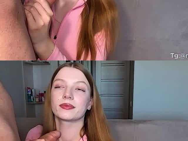My stepsister skipped classes, so I drilled her constricted snatch and came in her throat.