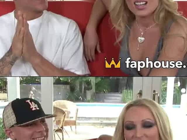 This blond MILF got more than a rail home from the hunky fellow who filled her up with his monster cock! Creamed on her meaty ti
