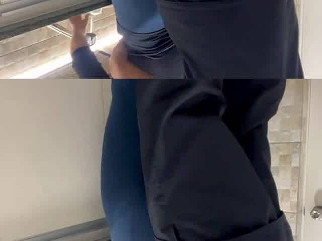 my sister-in-law was in the kitchen and I came in her booty