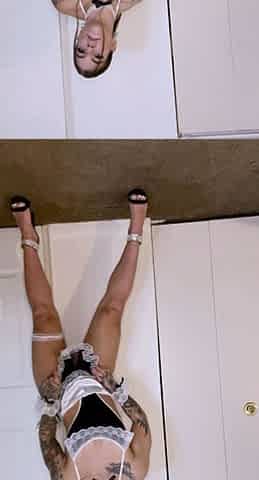 Amateur blondie solo anal masturbation