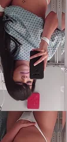 Busty Big Ass Quarantined Teen Almost Caught Masturbating in Hospital Room