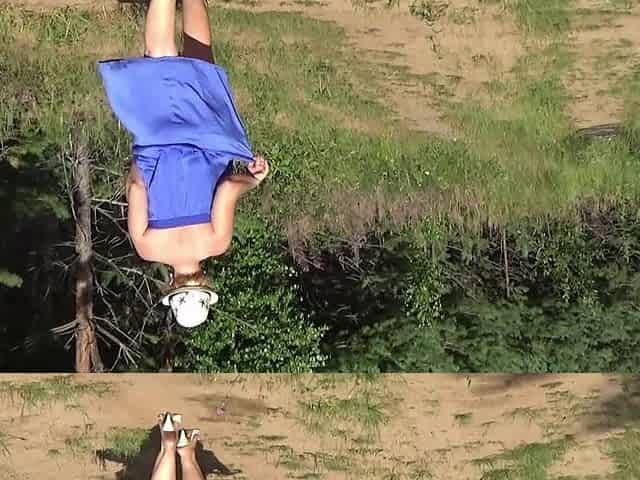 Naked MILF Under Light Summer Dress