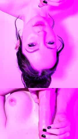 Lovely Amateur teen brunette masturbating outdoor