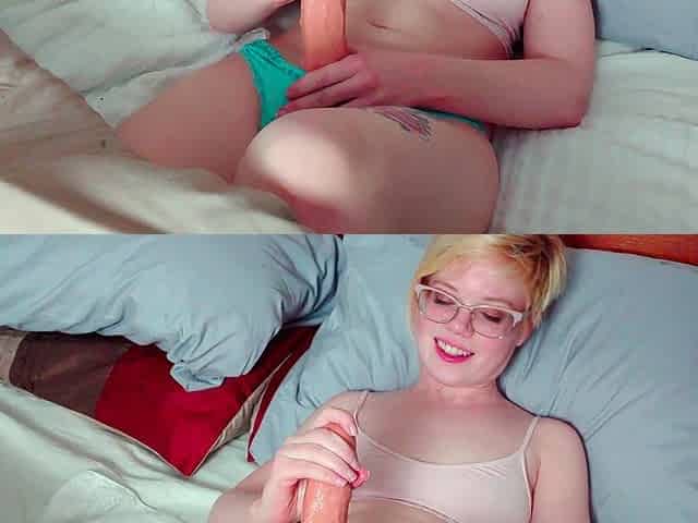 Savannah lovely amateur blonde woman toying