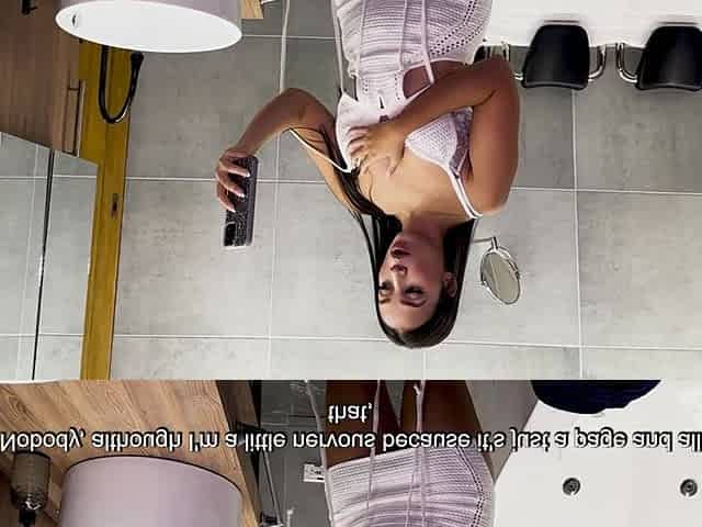 Beautiful Hot Latina with Big Round Ass Fucks Boyfriend's Friend's Cock, Tight Pussy Fucked on Fours