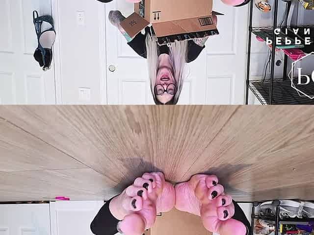 67 Tall Giantess Barefoot Plushie Crush: Size 16 Toes Tear Open & Empty Fluff