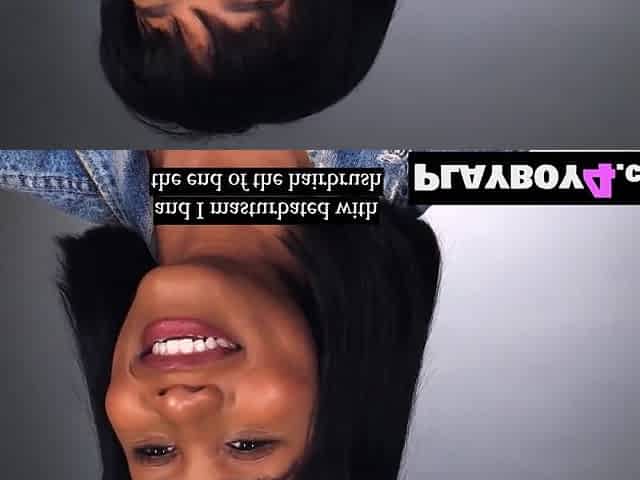 Large booty ebony mother I'd like to fuck excitement masturbation after hawt interview for the Playboy