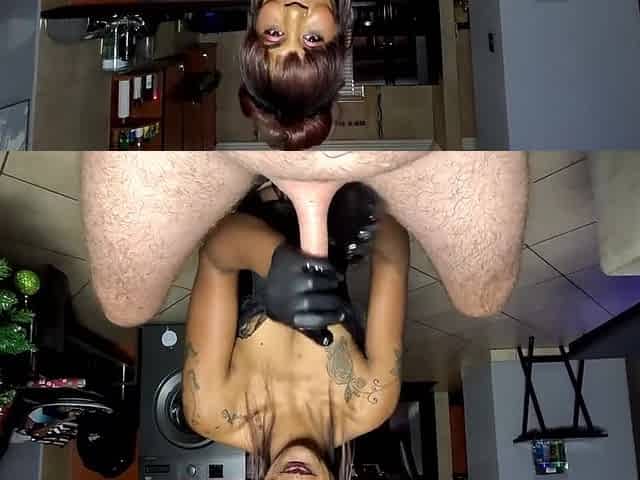 Indian Whore Wearing Corset Jerking My Cock In Latex Gloves, Pov Cumshot