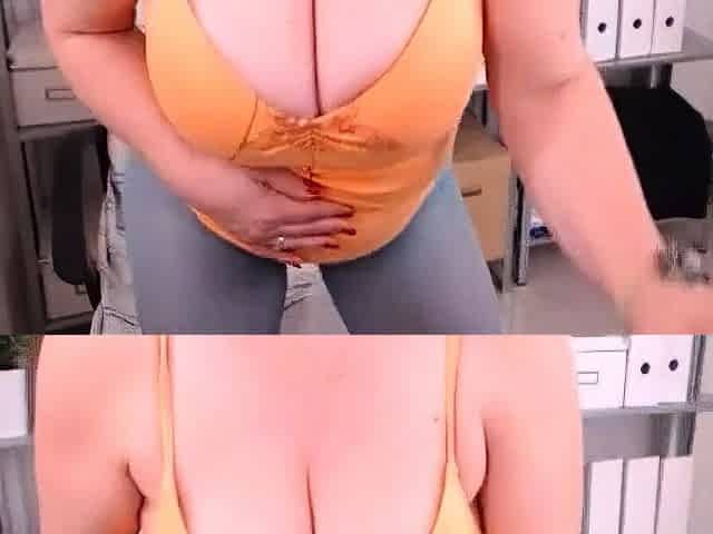 Mature Danish Woman in Grey Pantyhose on Webcam