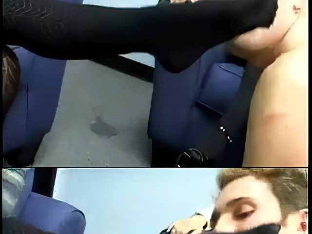 Strapon orgy for a lucky guy