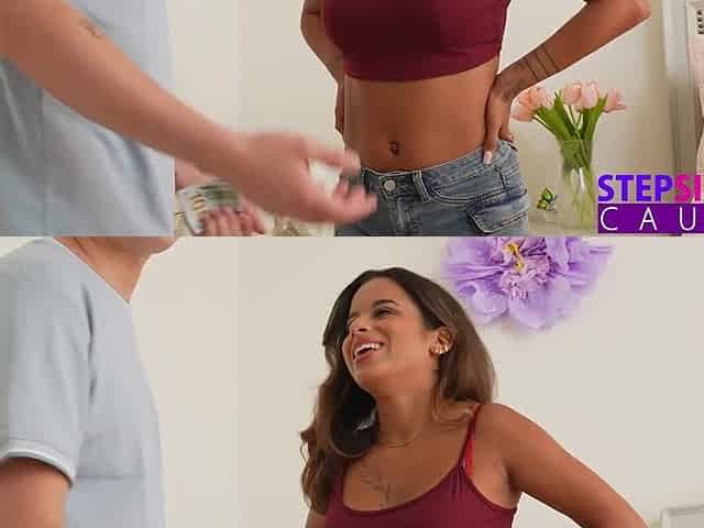 Knob Tease Playful Isabella Jules to Steobro, "Oops I guess I made U Hard...Afresh" - S6:E4