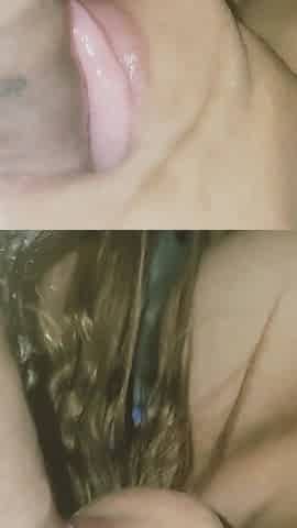 A MILF Gives a Blowjob Using Only Her Big, Tasty Tongue, and in the End Swallows All the Cum.