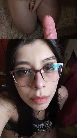 Oral beauty with glasses