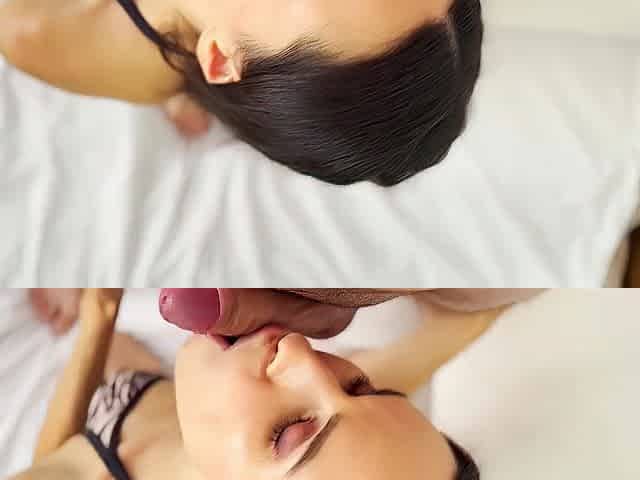 Deepthroat Kneeling untill FacialPOV