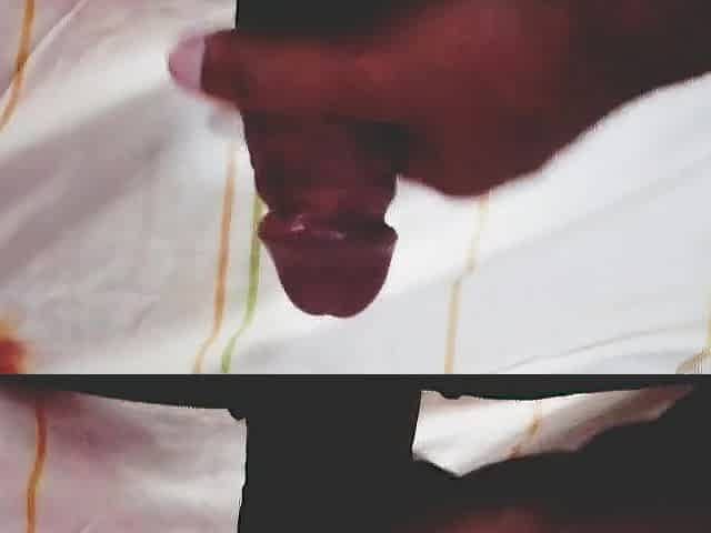Bawdy talk and groaning during the time that edging and wanking large shlong just for u two